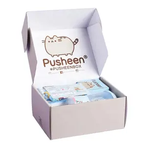 Cajas de embalaje de comercio electrónico de cartón corrugado cosmético para jabón, caja de correo de envío pequeño con logotipo personalizado impreso para juego de bebé