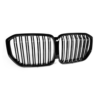 Calandre avant ABS Gloos noire à double lamelles, nouvelle calandre de remplacement pour BMW X5 G05 2019+, calandre avant de voiture
