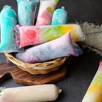 Sachets personnalisés imprimés pour boissons glacées, tubes à sucettes glacées de qualité alimentaire, résistants au congélateur, pour smoothies faits maison, solution d'emballage écologique réutilisable