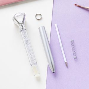 Wholesale of Large Diamond Plastic Pens Stationery Advertising Gifts Ballpoint Pens Crystal Pens by Manufacturers - Product Image 4