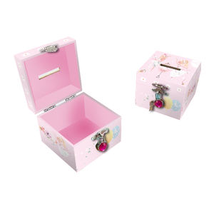 Ever Bright Pink Tirelire en bois pour enfants Boîte à monnaie de haute qualité Sublimation Tirelire Girl Tirelire Money Saving Boxes - Product Image 4