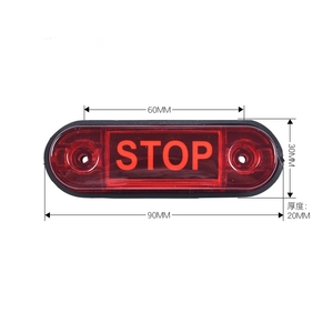 Luce di Segnalazione LED Personalizzata per Camion e Rimorchi, per Scania <span class=keywords><strong>DAF</strong></span> Volvo MAN Benz <span class=keywords><strong>Mercedes</strong></span>, 5 Colori, 12V 24V, Decorativa e Impermeabile - Product Image 2