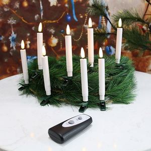 Flameless Candles,3D <b>Window</b> Candles 10pcs LED Candle <b>Light</b> with Remote Control for Xmas Tree Ornaments or Home Motif <b>Light</b> - Product Image 1