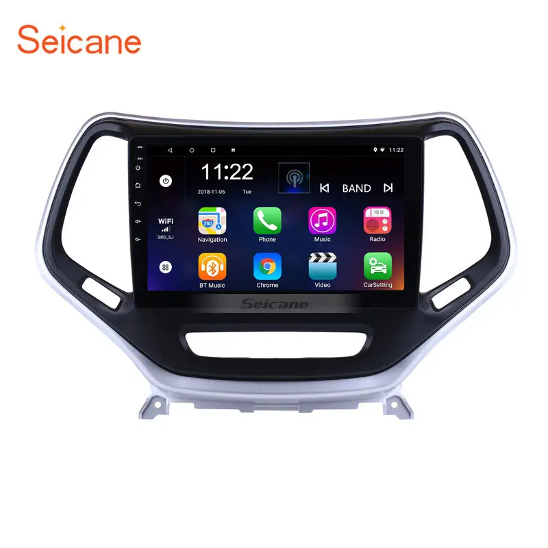 10.1 inch Android 12.0 Touchscreen Radio GPS Navigation System WIFI Steering Wheel Control For Jeep Grand Cherokee 2016