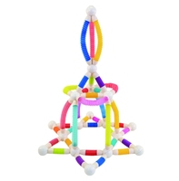 Juguetes de Construcción Inspirados en Montessori para Niños, Bloques, Palos y Bolas de ABS, Aprendizaje Creativo STEM, 30 Piezas
