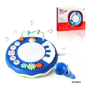 Instrumento Musical eléctrico multifuncional de juguete para niños, juego de Piano, tambor de aplausos, micrófono, tambor, características de baile, PC - Product Image 3