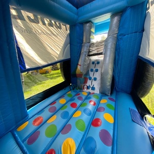 Hot bán xe Styling trượt nước Inflatable Bouncer không khí trượt nước nhảy bouncy lâu đài mặt trăng lớn trả lại nhà Combo - Product Image 5