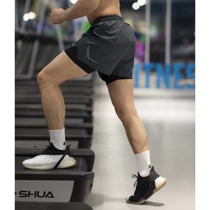 Herren Casual Quick Dry Workout Training Fitness Fitness Jogging Shorts Active wear Laufs horts 2 in 1 Sports horts - Product Image 3