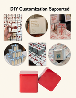 Boîte en fer blanc carrée en stock, rouge, or, noir, argent, blanc, impression personnalisée pour emballage alimentaire et cadeaux