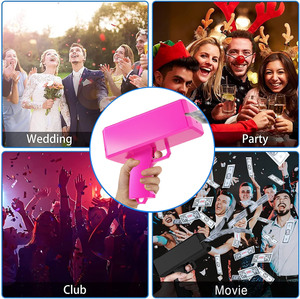 Pink Social Media Money Gun Shooter Cash Cannon Papel <span class=keywords><strong>de</strong></span> plástico para TikTok Instagram Live <span class=keywords><strong>Videos</strong></span> Influencer Clips Cumpleaños - Product Image 5