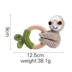 Crochet loop animal sloth