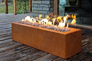Foyer portatif rectangulaire à <span class=keywords><strong>Propane</strong></span>, <span class=keywords><strong>gaz</strong></span> naturel, extérieur en métal - Product Image 5