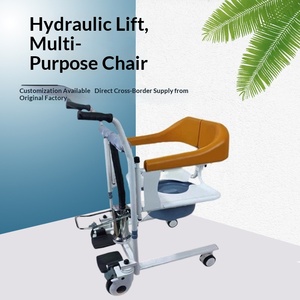 commode chair for adult senior elderly medical hospital portable toilet moving chairs folding steel detachable armrest legrest - Product Image 2