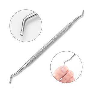Crochet de soins pour ongles, à Double extrémité, avec poussoir et crochet, pour manucure, pédicure, nettoyage des orteils, 1 à 3 pièces - Product Image 3