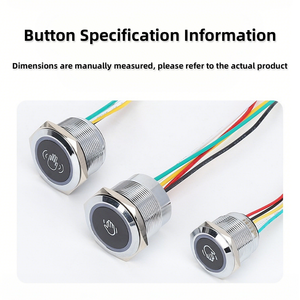 Interrupteur à bouton infrarouge sans contact, étanche IP67, avec indicateur LED bicolore, base scellée, pour contrôle d'accès - Product Image 4