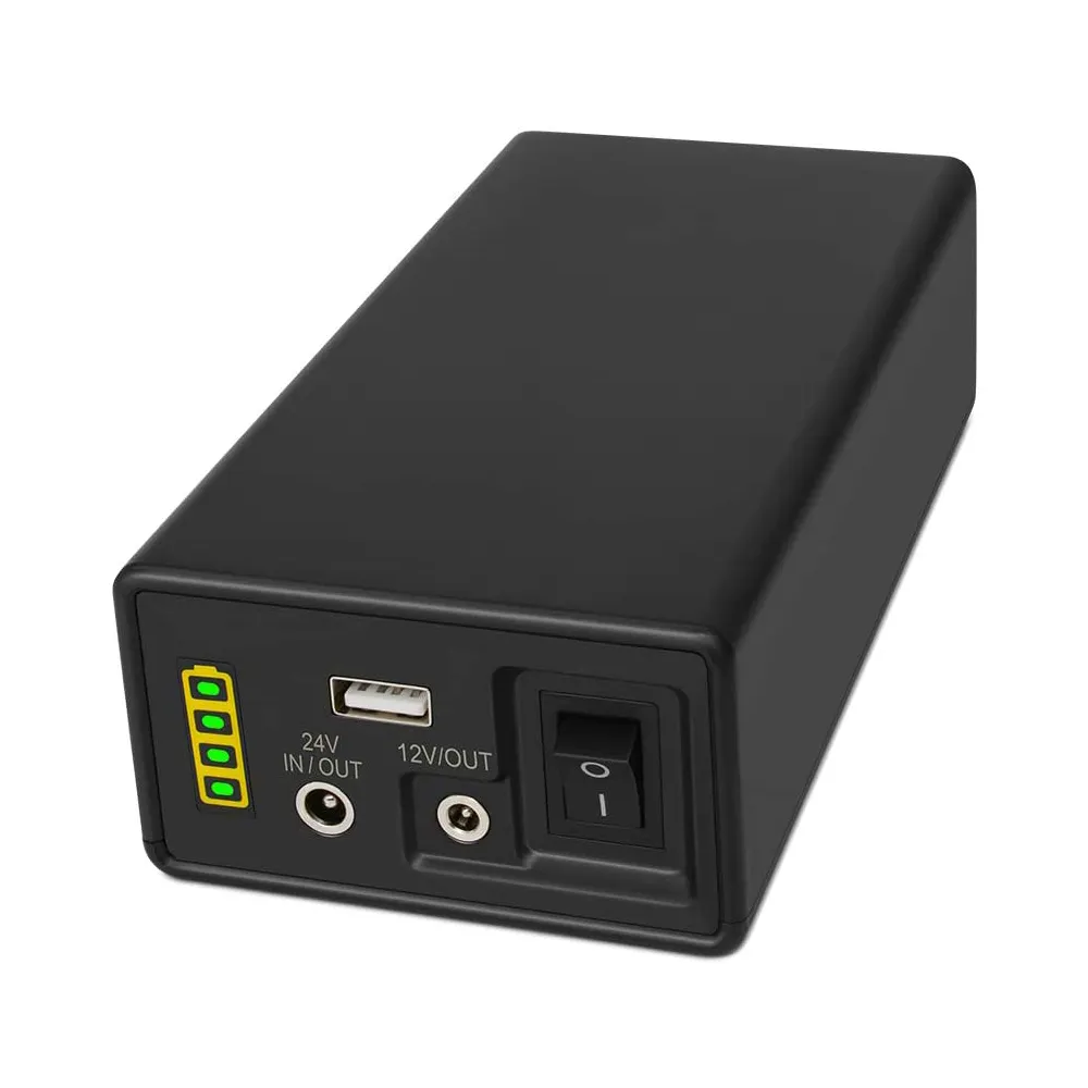 Dc Draagbare Batterij 24V 12V Usb 5V Mini-Ups 18650 Lithium 24V Dc Ups Voeding Voor Wifi Router