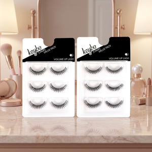 3 Pares de Pestañas Postizas de Ojo de Gato, Hechas a Máquina, con Banda Transparente Invisible, de 10mm-25mm de Longitud, Estilo Natural con Volumen - Product Image 2