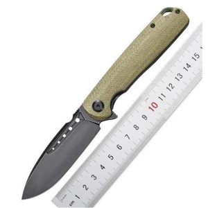 Cuchillo Plegable de Acero Inoxidable D2 de 9 cm con Mango G10, Longitud Total de 21 cm, para Campismo, Rescate, Supervivencia Táctica, Bricolaje, OEM - Product Image 1