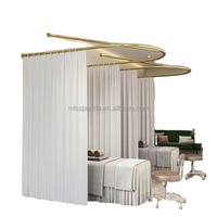 Yicheng salon de beauté diviseur de rideau salon tringle à rideau rideau d'isolement de salon avec tringle