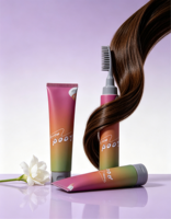 Tube de teinture capillaire dégradée avec applicateur peigne intégré, tube cosmétique ABL vide pour crème colorante capillaire, impression personnalisée sous marque privée