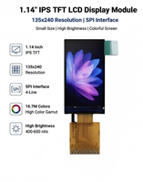 Module d'affichage LCD TFT de 1,14 pouce 135x240 Écran LCD TFT SPI 4 lignes pour appareils portables intelligents