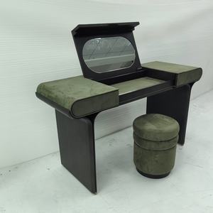 Juego de tocador italiano de lujo <span class=keywords><strong>con</strong></span> tapa abatible |   Tocador Moderno de Madera Negra <span class=keywords><strong>con</strong></span> <span class=keywords><strong>Espejo</strong></span> y Cajones para Dormitorio o Villa - Product Image 6