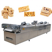 Machine mélangeuse industrielle automatique pour la fabrication de pralines, nougats, barres de cacahuètes, granola, céréales, barres protéinées, ligne de transformation alimentaire
