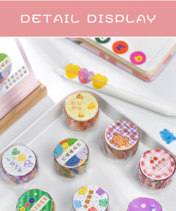 LABON 100 pièces/rouleau Autocollants numérotés Kawaii pour la date, Ruban Washi Mignon pour le suivi des émotions et de l'humeur, pour agenda scolaire et journalisation - Product Image 5