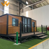 Casa Contenedor Prefabricada Expandible Portátil Personalizada de 10 pies, 20 pies, 30 pies, 40 pies con Cocina Completa