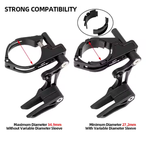 Guide de chaîne de vélo <span class=keywords><strong>vtt</strong></span> 27.2/34.9 <span class=keywords><strong>pince</strong></span> stabilisateur de chaîne de vélo durable de type E T6 traitement thermique ultra-léger - Product Image 4