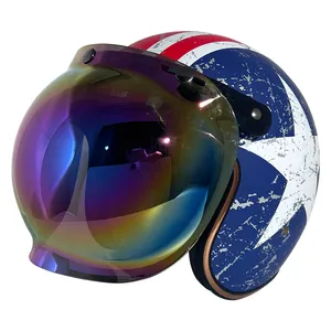 批发供应商男士安全护目镜防护复古复古摩托车头盔