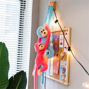 Jouets en peluche singe de grande taille, style singe de la jungle, avec boucle de rideau, peluche de singe de dessin animé, oreiller en peluche chimpanzé pour enfants - Product Image 4