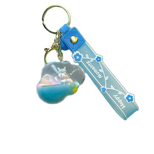 Griffe Machine <span class=keywords><strong>petit</strong></span> cadeau en gros mignon délicat sac de voiture pendentif dessin animé <span class=keywords><strong>nuage</strong></span> <span class=keywords><strong>liquide</strong></span> licorne porte-clés - Product Image 5