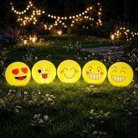 Lampe en forme de boule, coque extérieure en PE, rechargeable, CRI80, 6000K, lumière du jour, alerte, indice de protection IP65, utilisation intérieure/extérieure, télécommande, Halloween