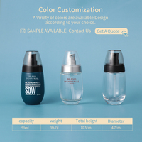 Flacon en verre de luxe en forme d'œuf 10ml 30ml 50ml Transparent Dépoli Pompe Crème Visage Parfum Sérum Huile Essentielle Emballage de Luxe Diffuseur