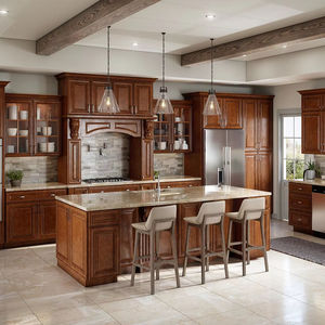 أثاث مطبخ عالي الجودة خزانة مطبخ فاخرة من الخشب الصلب بطراز عتيق مخصص - Product Image 1