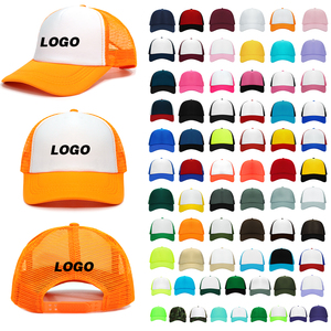 OEM 5 Panels Foam <strong>Trucker</strong> <strong>Hat</strong> 3D Embroidery Mesh Caps Gorras Fashionable Plain Blank Wholesale <strong>for</strong> Cycling and Beach Sports - Product Image 1