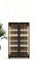 Réfrigérateur vitrine à double porte pour bar, congélateur commercial pour bière Sub Zero