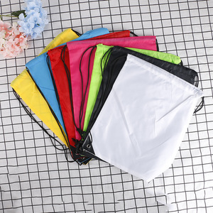 Plain Custom Made Printed Promotional Polyester Sports Drawstring Bag