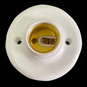 E27 Electrical Screw Lamp Holder Bulb Lamp Socket Flame Retardant Abs Lamp Base