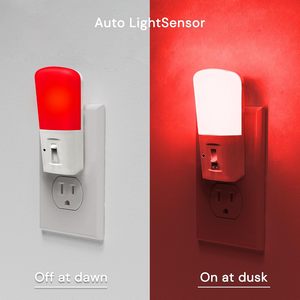 Veilleuse à intensité variable à brancher avec capteur crépusculaire, lampe murale LED pour chambre et salle de bain - Product Image 2