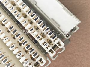 <span class=keywords><strong>Bornier</strong></span> de déconnexion LSA téléphonique 50 paires avec porte-étiquette pour réseau vocal et de données dans l'armoire de bureau central - Product Image 5