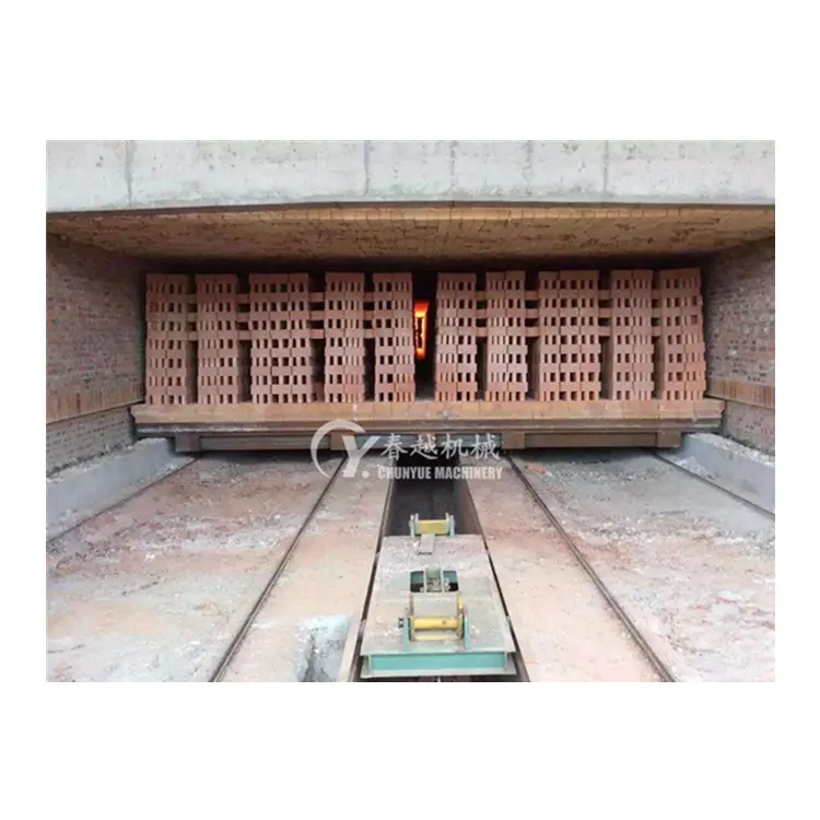 현대 기술 석탄 천연 가스 디젤 중유 내화 점토 벽돌 기계 터널 가마 오븐 터널 건조기 불타는 벽돌