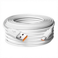Cable de Datos USB Tipo-C de Alta Calidad, 1M 3A, Carga Rápida, Revestimiento de PVC, Conductor de Cobre Puro para Teléfono Móvil, Computadora y Automóvil