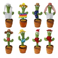 Cactus en peluche chantant et dansant, jouet enregistreur électrique, cactus dansant, vente chaude