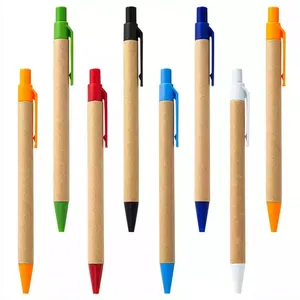 Werbeartikel maßge schneiderte Umwelt papier Schule Kugelschreiber Müll recycelt schreiben Kugelschreiber mit Logo Günstige umwelt freundliche Stift