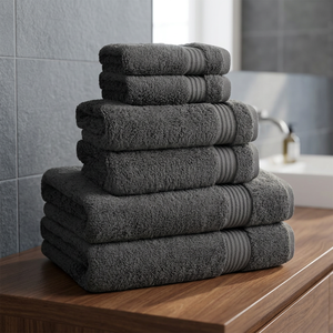 Ensemble de serviettes de bain en coton uni à carreaux ORCHID, rectangulaires, tissées, douces pour la peau, séchage rapide, usage hôtelier, adulte - Product Image 1