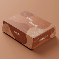 Boîte d'expédition pliante en papier kraft brun écologique personnalisée boîte en carton ondulé boîtes d'expédition avec logo personnalisé