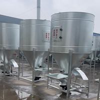 Mélangeur broyeur de grains et d'aliments pour animaux de 3 tonnes/h, moulin à aliments vertical de 5 tonnes pour poulets et porcs, fabriqué en Chine