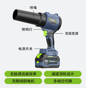 <span class=keywords><strong>Souffleur</strong></span> à <span class=keywords><strong>batterie</strong></span> lithium-ion sans fil 21V de qualité industrielle, puissant, portable et durable - Product Image 5